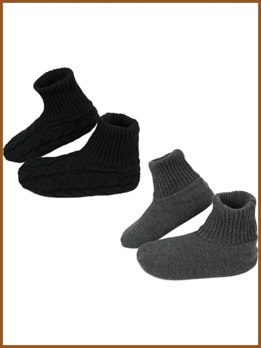 Fuzzy Slipper Socks with Grips Non Slip Fleece Lined Knee High